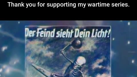 Blackout Saves Lives WW2 Propaganda Poster #ColourisedHistory