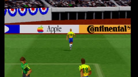 ISS Pro 98 gameplay on the PS1