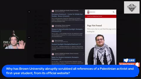 Brown allegedly scrubbed Palestinian student s references during FBI probe