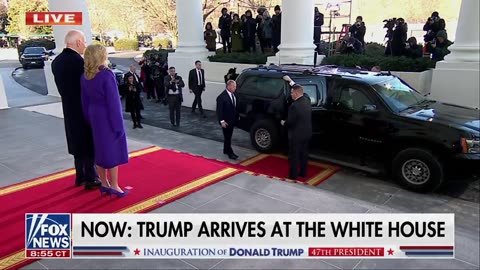 Biden Has Two Word Message For President Trump as He Walks Up The Steps To White House With Melania