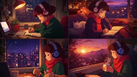 Estudo e relaxamento ao anoitecer.mp4