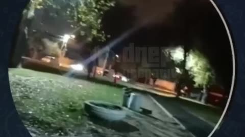 ‼️ This is how low Shaheds flew over the streets of Dnipro today.