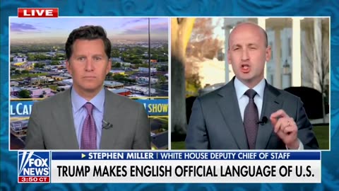 Stephen Miller on President Trump making English the official language of the U.S.