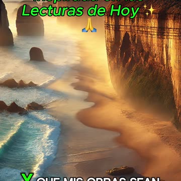 🙏✨Oración Inspirada en las Lecturas de Hoy ✨🙏