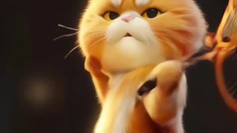 The Cutest Little Ginger Kitten You'll Ever See! Cat Edition Badminton Training