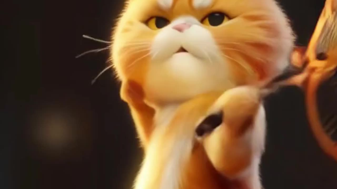 The Cutest Little Ginger Kitten You'll Ever See! Cat Edition Badminton Training
