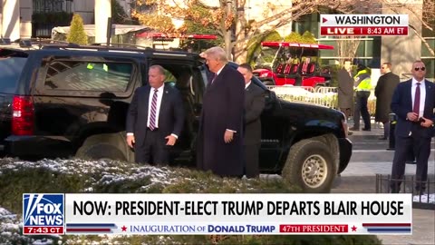 Melania Trump Looks Spectacular As She and President Trump Enter Church