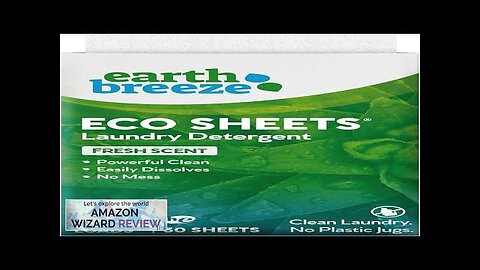 Earth Breeze Laundry Detergent Sheets Fresh Scent 60 Loads No Plastic Review