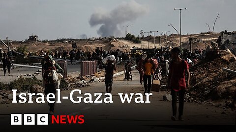 'Israel agrees Gaza withdrawal line', says US President Donald Trump | BBC News