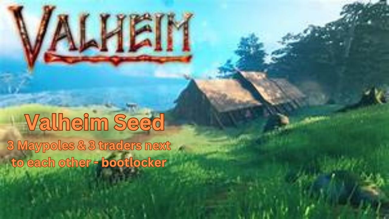 Valheim Seed - 3 Maypoles & 3 traders next to each other - bootlocker