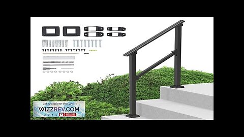 VEVOR 2-3 Handrails for Outdoor for Seniors Porch Deck Black Square Tube Review