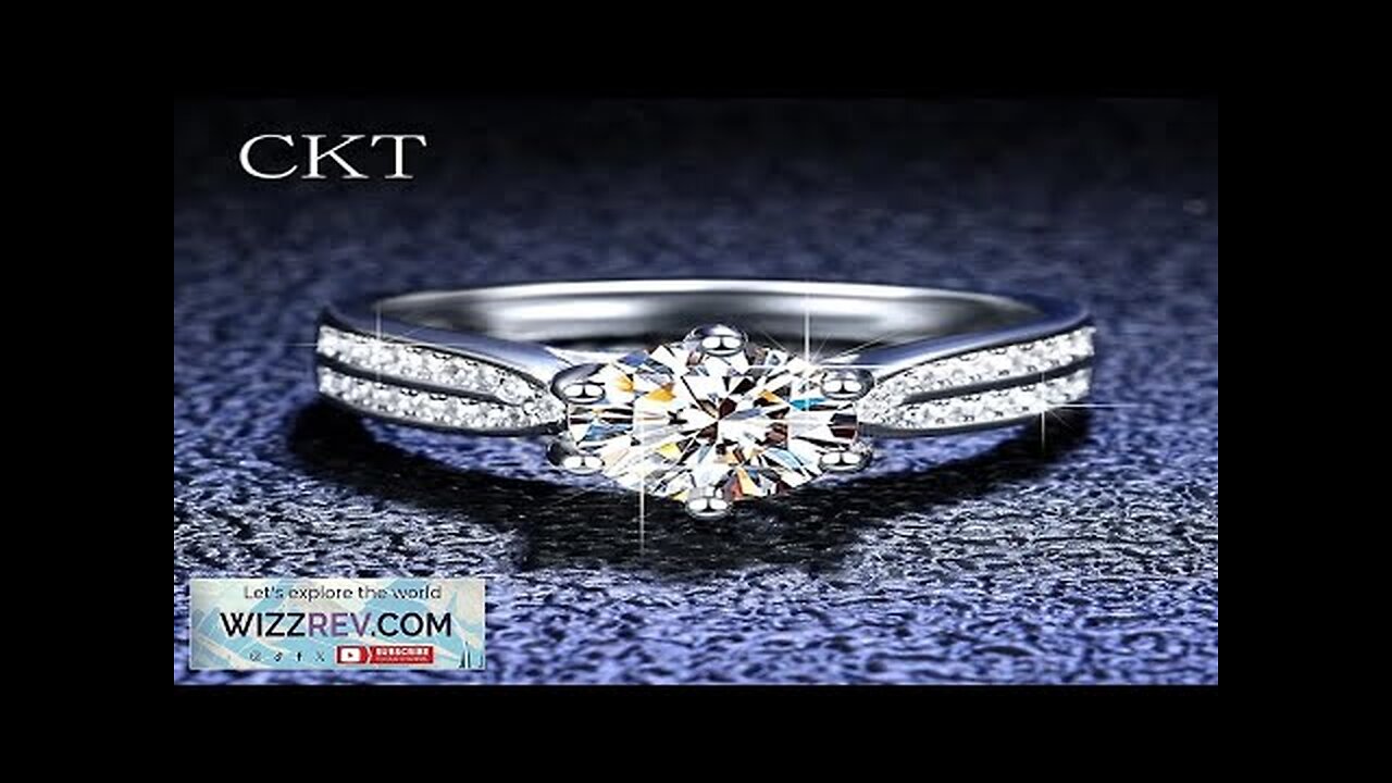 Original PT950 Platinum Ring Sparkling D Color 3 Carat Solitaire Moissanite Lab Review