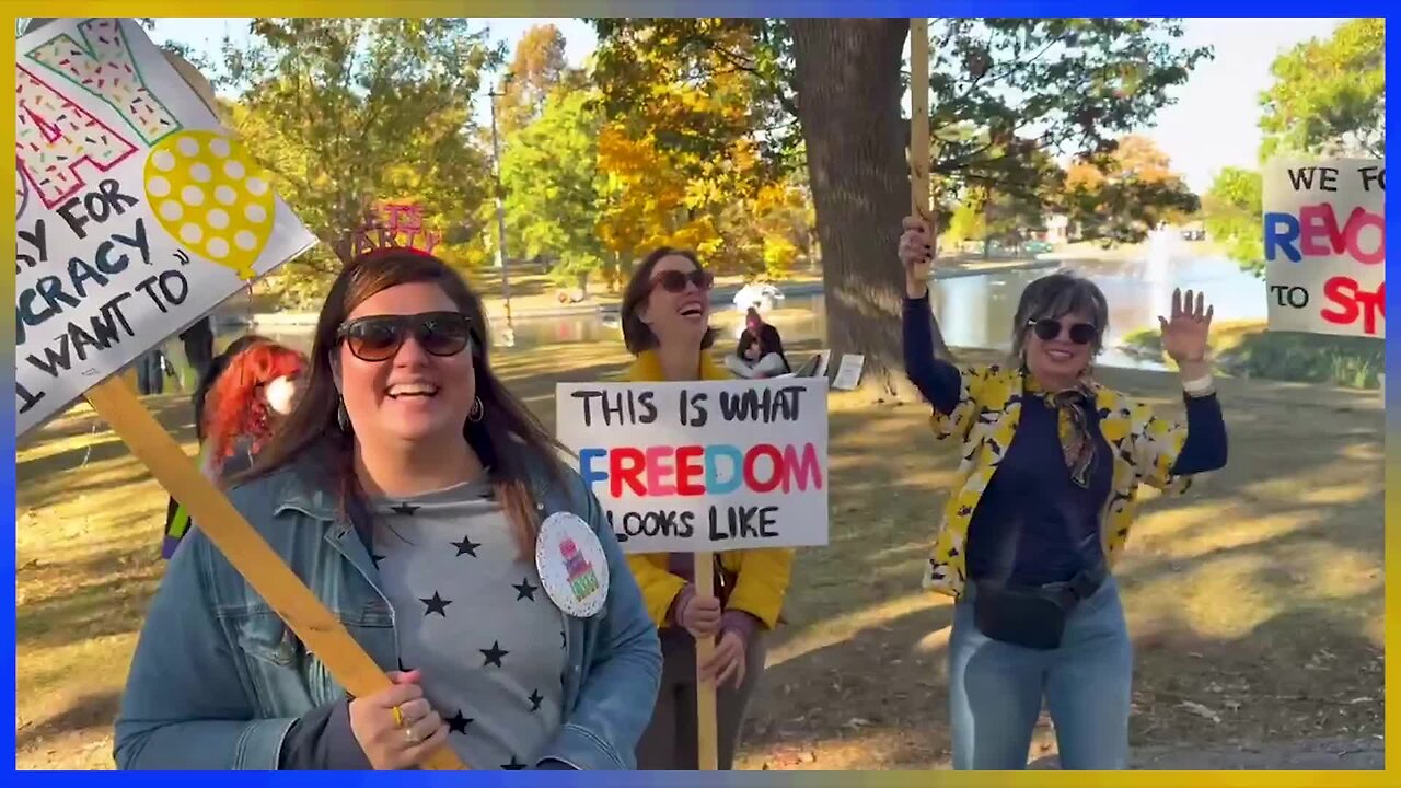 Protester at the ‘No Kings’ Rally Said Her Birthday Wish Is for Trump to Die
