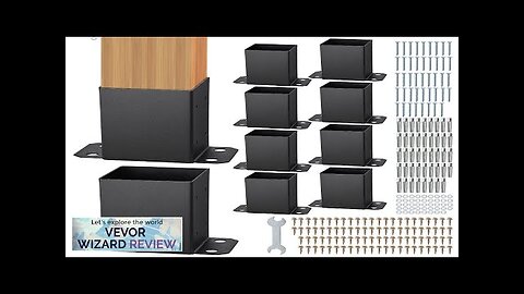 VEVOR 10 Pack 4x4 Post Base Brackets Heavy Duty Wood Post Fence Review