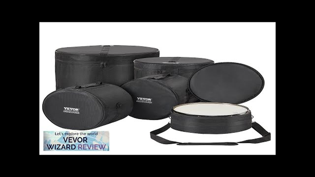 VEVOR 5-Piece Drum Bag Set 1680D Oxford Fabric Padded Drum Bags Review