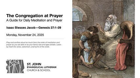 Isaac Blesses Jacob—Genesis 27:1-29