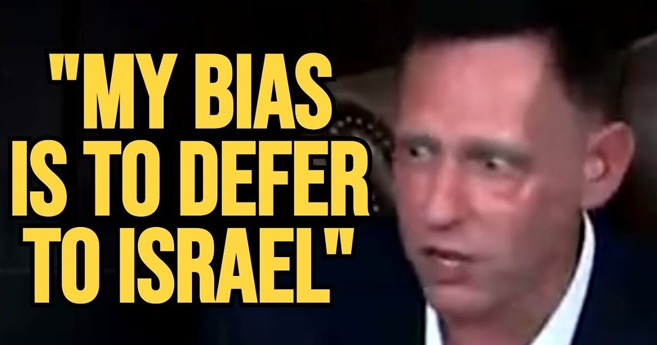 Watch Co-founder of Palantir PETER THIEL sh*ts himself when asked about Israel's use of his Al Generated program KILL LIST in Gaza.