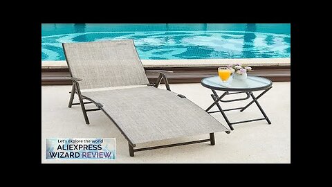 Outdoor Chaise Lounge Chairs for Outside Aluminum Patio Lounger Pool Furniture Adjustable Review