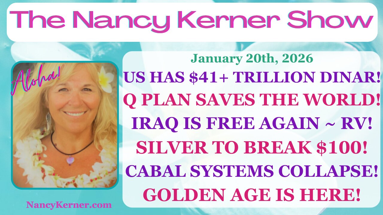 US Has $41T+ IQD! QPlanSaves/World! Iraq=Free~RV! Silver=Break $100! Cabal=Collapse! GoldenAge=Here!