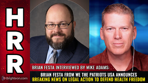 Brian Festa from We The Patriots USA announces breaking news on legal action...