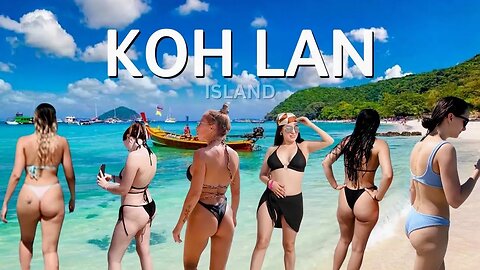 Walking Koh Lan Pattaya Island Thailand - The World's Most Beautiful Place 2024