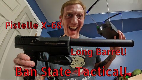 Pistelle X-68 with Long Barrel! Chronograph Tested vs Standard Barrel! (Ban State Tactical)