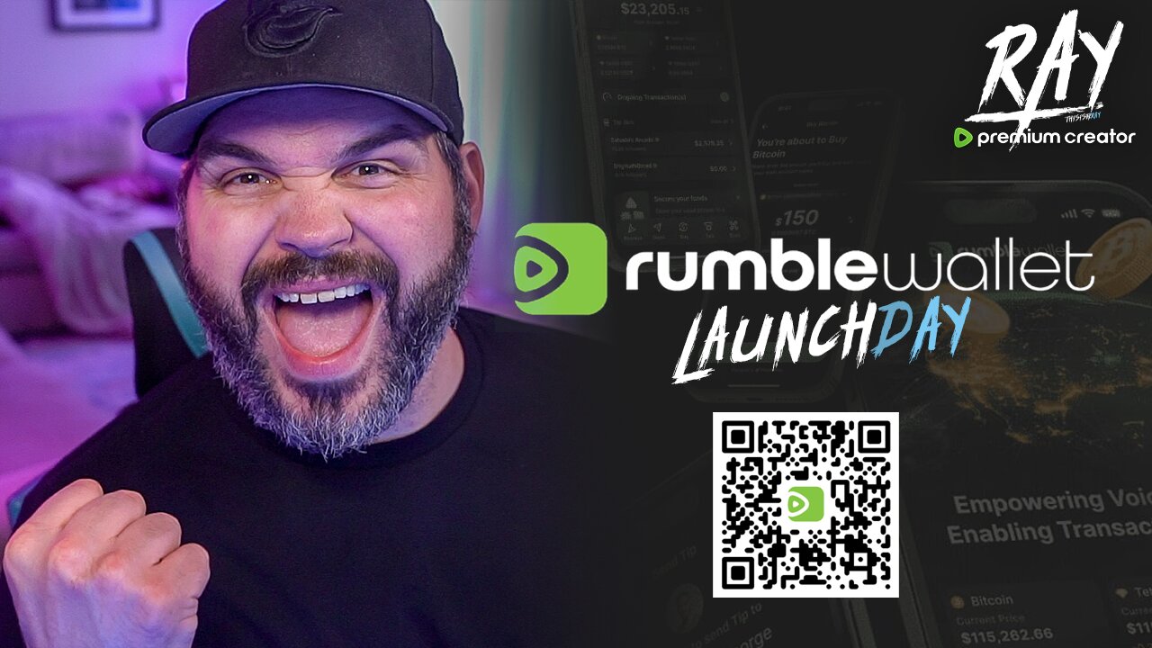RUMBLE WALLET LAUNCH RAY! | Rumble Premium Creator