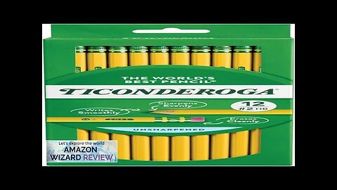 Ticonderoga Wood-Cased Pencils Unsharpened 2 HB Soft Yellow 12 Review