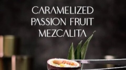 COCKTAIL CARAMELIZED PASSION FRUIT MEZCALITA