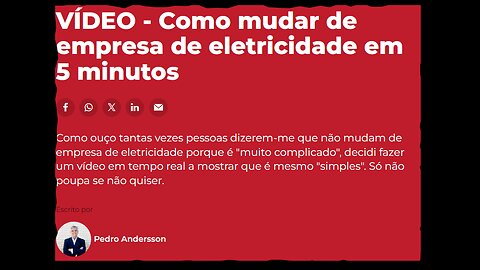 📢💡COMO MUDAR DE EMPRESA DE ELETRICIDADE EM 5 MINUTOS💡📢