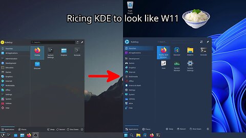 How I theme KDE to look like Windows 11