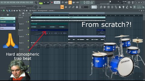 Hard atmospheric trap Tutorial-FL Studio -How to make Beats from scratch + Parallel Compression