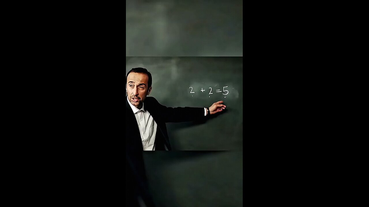This teacher claims that 2+2=5 is he right?