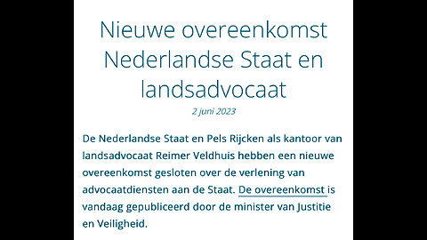 Vraag aan landsadvocaat Pels Rijcken Reimer Veldhuis, plaatsvervanger Cecille Bitter liep naast hem