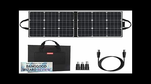 US Direct FlashFish 50W 18V Portable Solar Panel Foldable Solar Charger Review