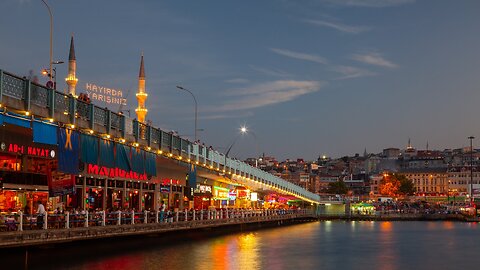 Sunset at Galata bridge