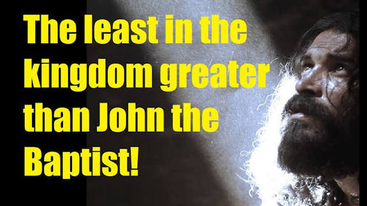 WHO IS GREATER THAN JOHN THE BAPTIST? #truth #jesus #mary #joseph #ihs #christ #church #bible #chris