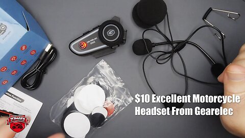 Excellent $10 Budget Motorcycle Helmet Headset From Gearelec Full Review