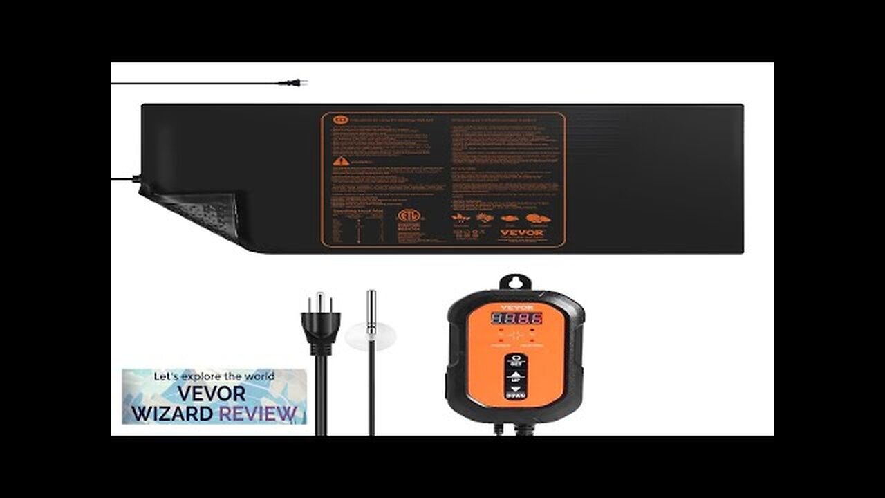 VEVOR 48"x 20.75" Seedling Heat Mat w/ Digital Thermostat Combo Set MET-Listed Review