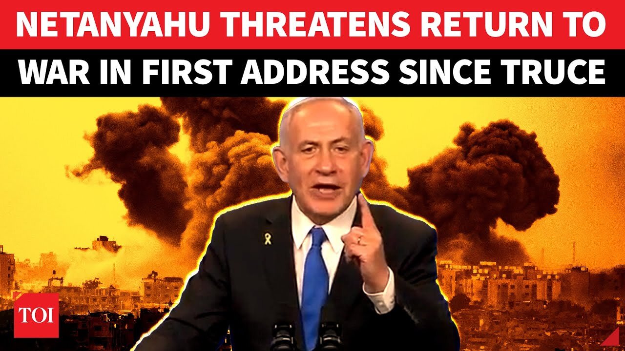 Netanyahu Dares War Against Hamas In Fiery Address After Gaza Ceasefire | Watch FULL ENGLISH Speech