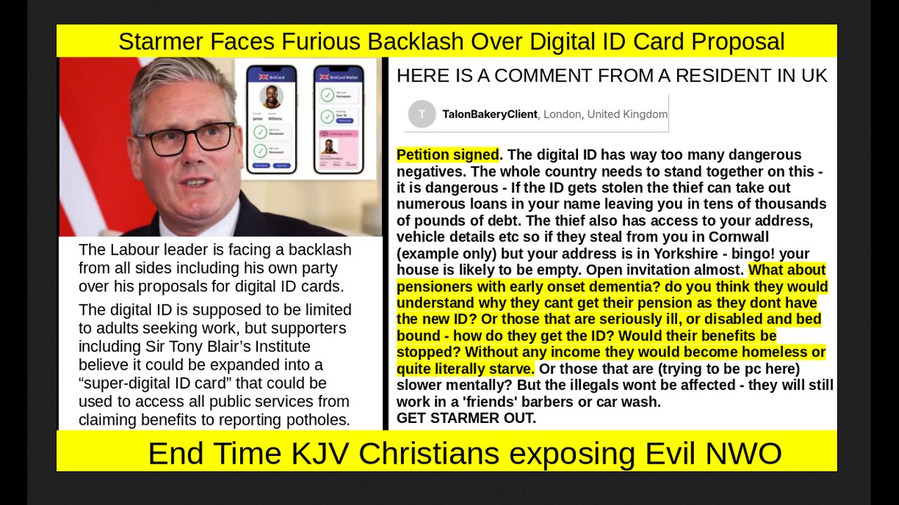 Starmer Faces Furious Backlash Over Digital ID Card Proposal