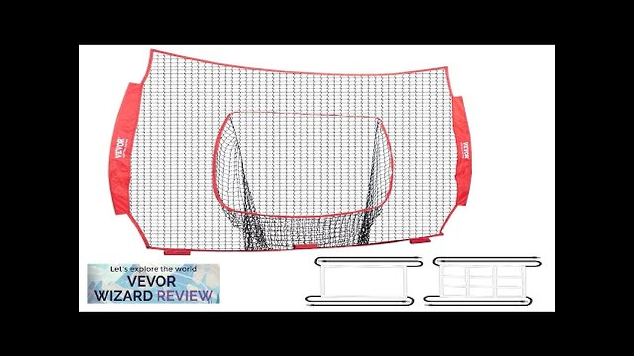 VEVOR 7x7 ft Baseball Softball Practice Net Portable Baseball Training Net Review