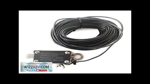 Upgraded Pocket Antenna A25 1-30MHz Shortwave Antenna Radio Inverted V Antenna Shortwave Review