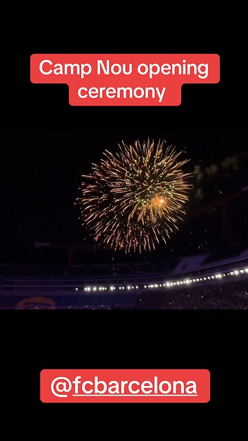 Spotify New Camp Nou FC Barcelona La liga española opening ceremony