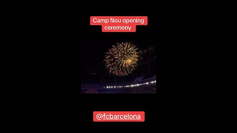 Spotify New Camp Nou FC Barcelona La liga española opening ceremony