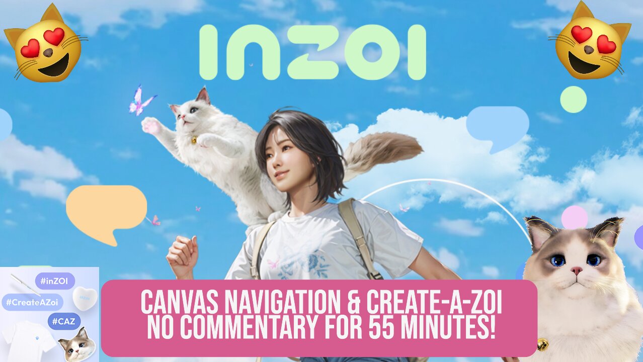 inZOI Canvas Navigation & Character Studio - No Commentary!
