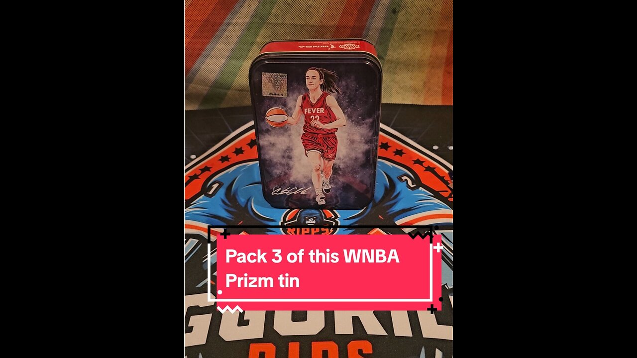 Pack 3 of this 2024-25 WNBA Prizm tin from Wal-Mart