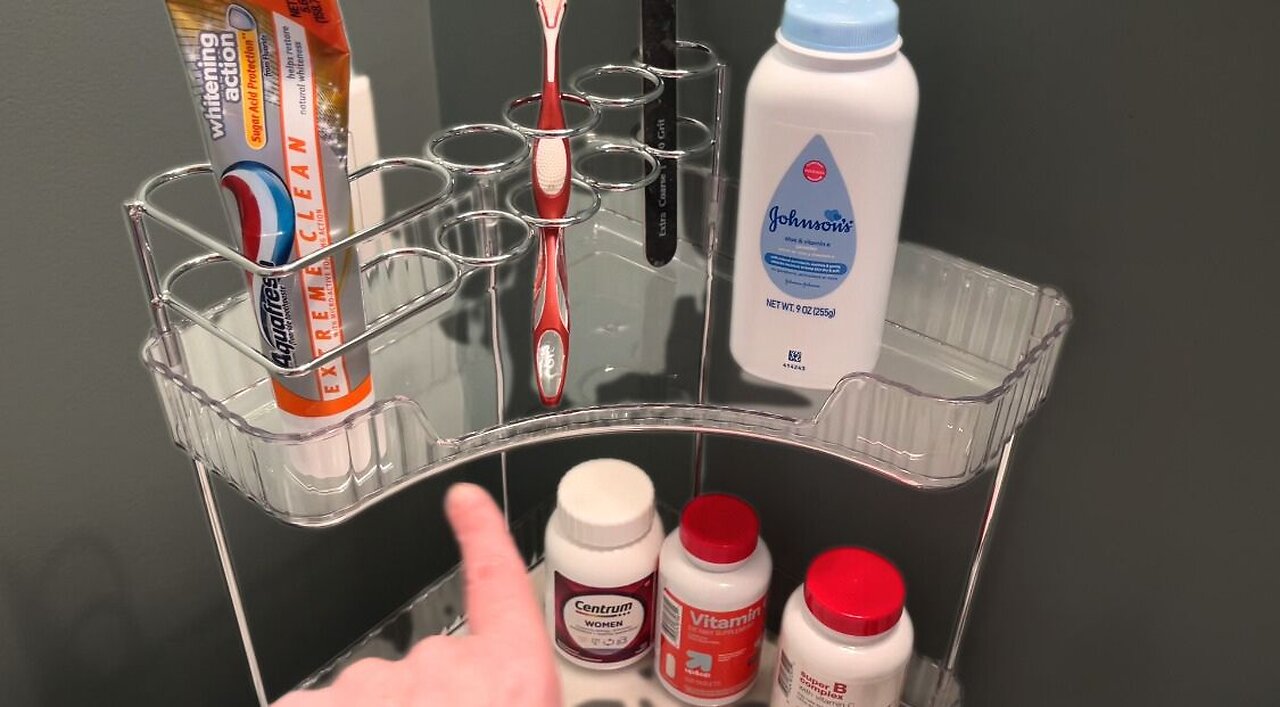 The Coolest Corner Bathroom Organizer!