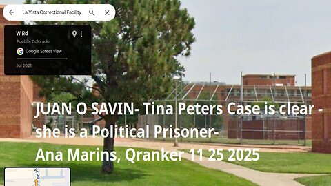 JUAN O SAVIN - Tina Peters Case is clear - she is a Political Prisoner - Ana Marins, Qranker