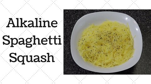 Spaghetti Squash Dr.Sebi Alkaline Electric Recipe